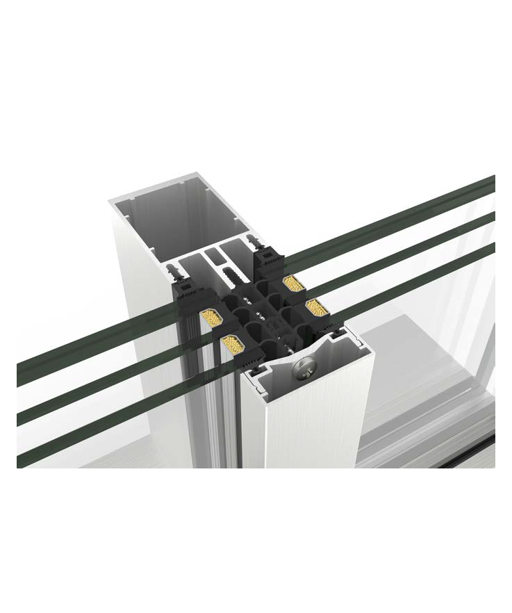 Fachada TP 52 - janelas de alumínio e PVC Cortizo