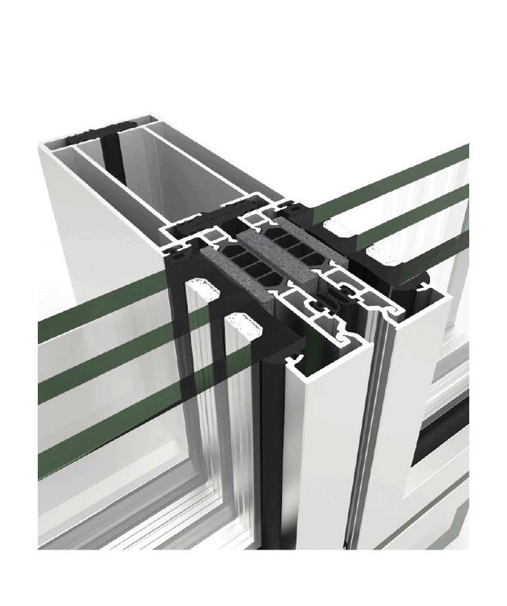 Fachada Modular Unit 66 - janelas de alumínio e PVC Cortizo