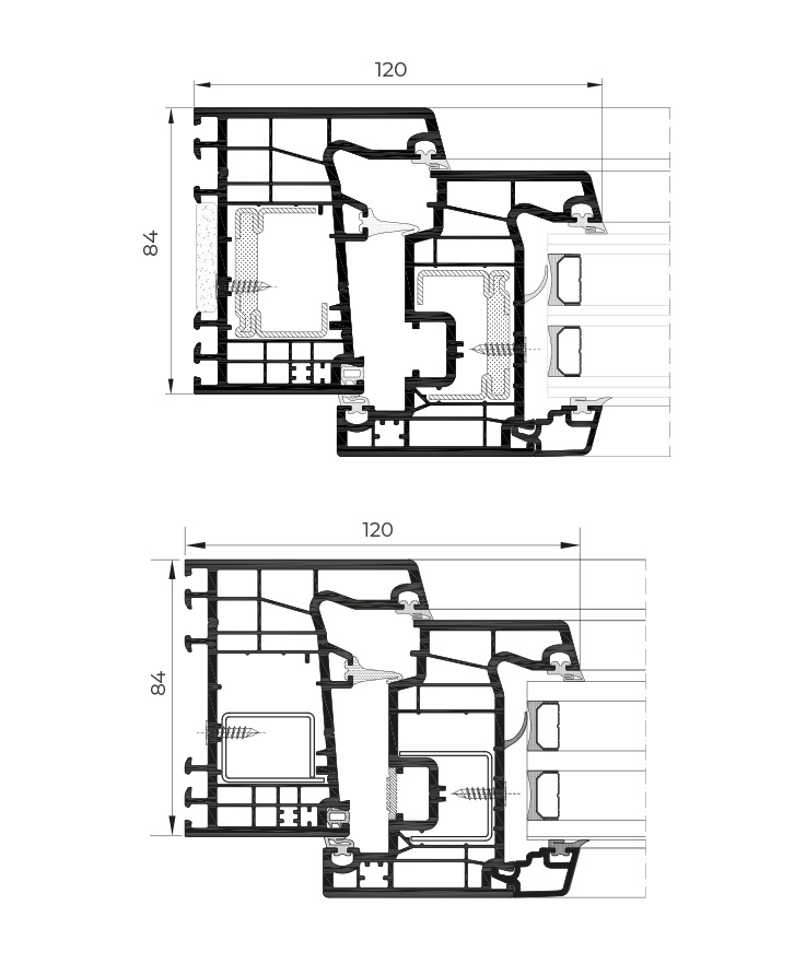 A 84 Passivhaus 1.0 - janelas de alumínio e PVC Cortizo