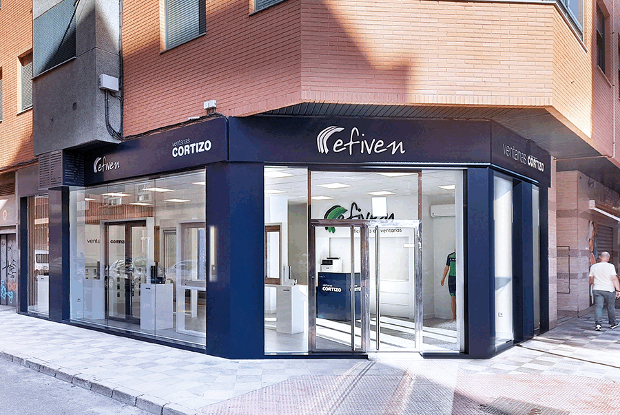 Fachada Efiven - janelas de alumínio e PVC Cortizo